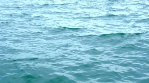 Wave sea texture background, effect overlay sun on ocean nature seascape Stock Footage 343481637