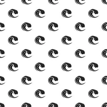 Wave of sea tide pattern Illustrazione stock