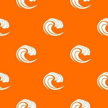 Wave of sea tide pattern seamless Illustrazione stock