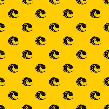 Wave of sea tide pattern vector Illustrazione stock