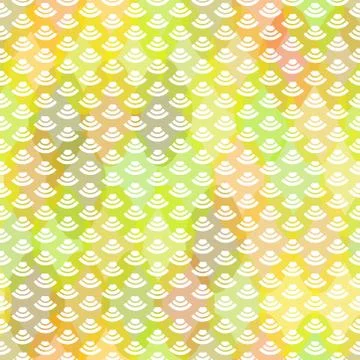 Wave seamless pattern abstract scales simple Nature background japanese circl Illustrazione stock