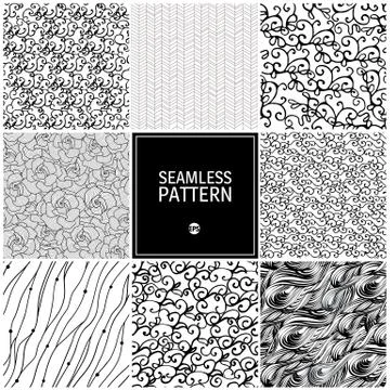Wave seamless pattern Stock Illustration