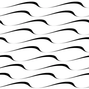 Wave seamless pattern Stock Illustration