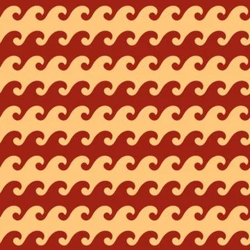 Wave seamless pattern Illustrazione stock