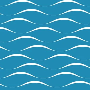 Wave seamless pattern Stockillustratie