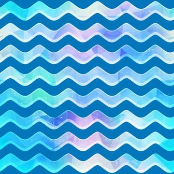 Wave seamless pattern. Stock Illustration
