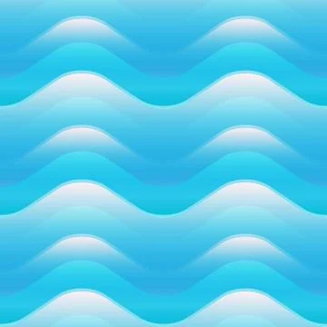 Wave seamless pattern Stock Illustration