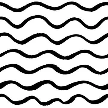 Wave seamless pattern Illustrazione stock