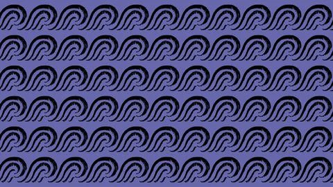 Wave seamless pattern. Japan wave on Very Peri Stock Illustration