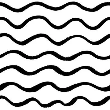 Wave seamless pattern vector Illustrazione stock