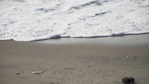 Wave on the seashore during sunset suttle wave Video stock 108271862