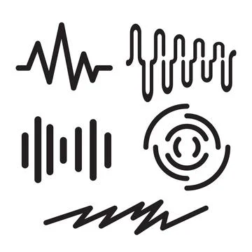 Wave shape icon Stock Illustration