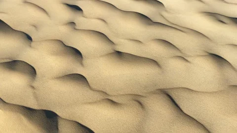 Wave shape of the sand of the Dune of Pilat created by the wind in France Stock Footage 172552223