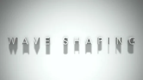 Wave shaping 3D title animation with shadows on a white background Stockbeeldmateriaal 297905926