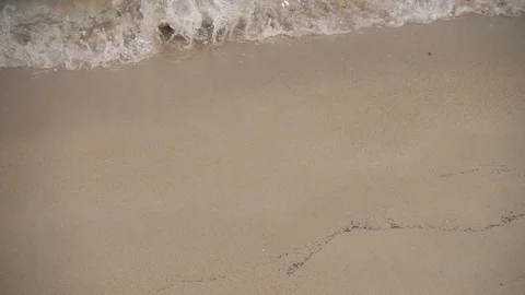 Wave on the shore of the beach Stock Footage 102428456