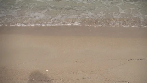 Wave on the shore of the beach 스톡 동영상 102431207
