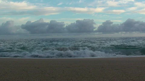 Wave on shore Stock Footage 315188