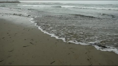 Wave to shore Stock Footage 301836992