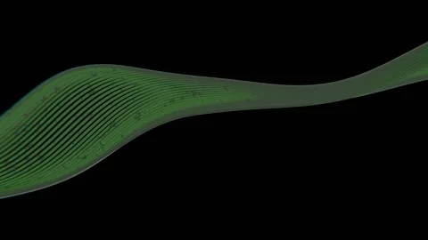 A wave is shown in the shape of a wave Stock Footage 309984896