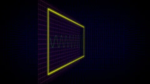 Wave signal. Set of HUD Elements. Modern ART design element. Stock Footage 123075057