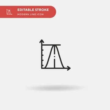 Wave Simple vector icon. Illustration symbol design template for web mobile U 스톡 일러스트