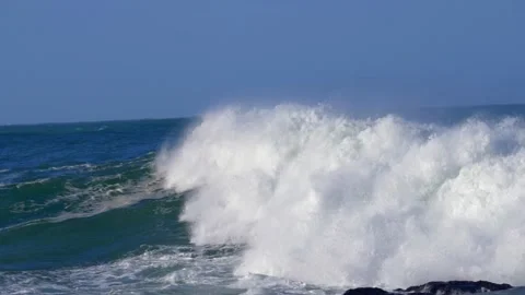 Wave in Slow Motion Stock Footage 133791052