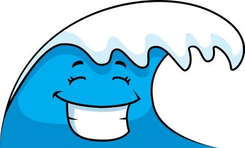 Wave Smiling Stock Illustration