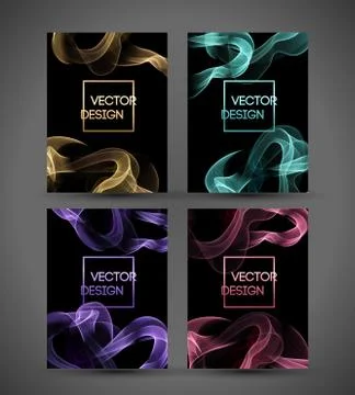 Wave smoke background. Vector illustration Stock Illustration