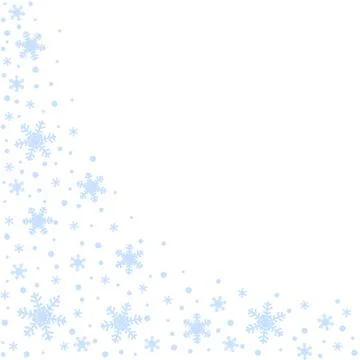 Wave of snowflakes Stock-Illustration
