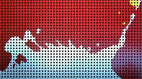 Wave special effect image, modern abstract multicolored background. Stock-Fotos