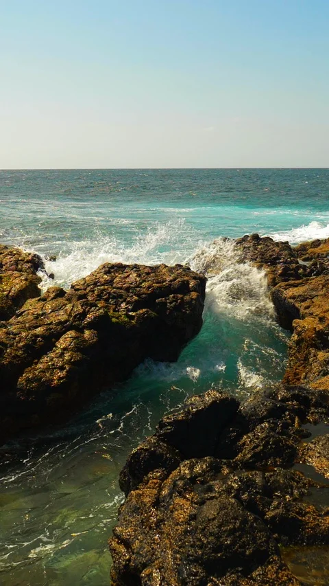 Wave Splash Stock Footage 105355179