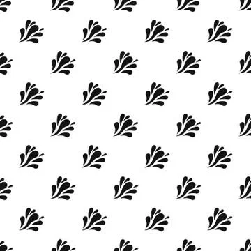 Wave splash pattern seamless vector Stock Illustration