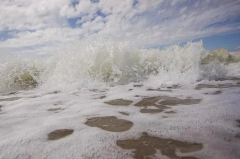 Wave splash Foto stock