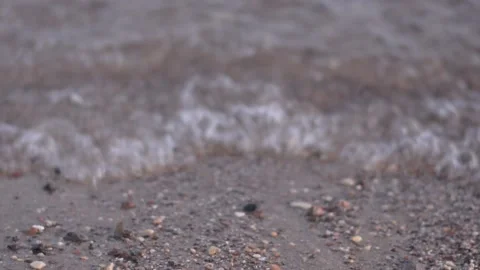 Wave splash sea beach macro, close up Stock Footage 157283589