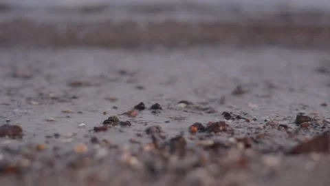 Wave splash sea beach macro, close up Stock Footage 157283596