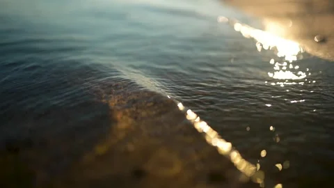 Wave Splash Sea Beach Macro, Close Up Video Stock Footage 252639767