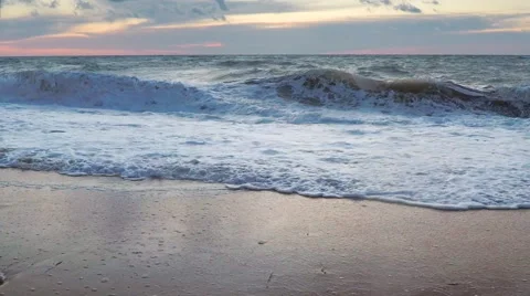 Wave splash slow motion Stock Footage 48773947