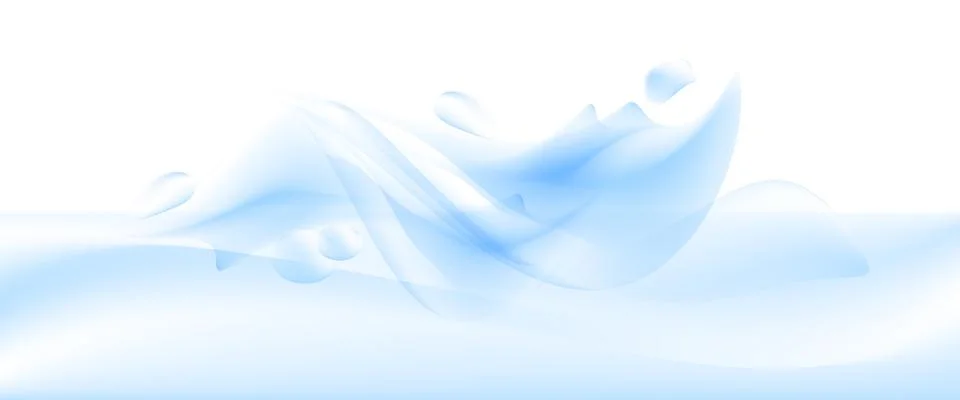 Wave with splash on the water surface. Stock Illustration