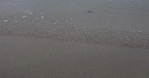Wave splashing over seabeach Stock-Footage 204140872