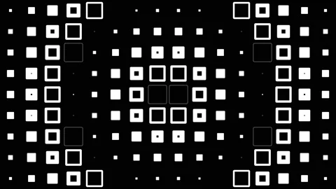 Wave squares. Animation. Achromatic background. Video stock 160850622