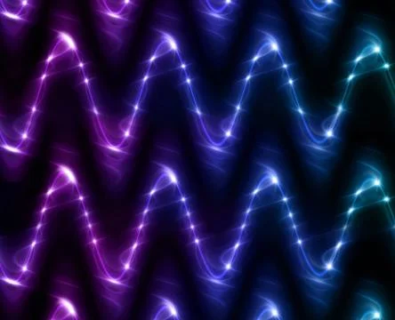 Wave Stars lens flares pattern color Illustrazione stock