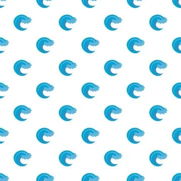 Wave storm pattern seamless Illustrazione stock