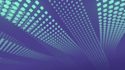 Wave streams of burning particles. 3d rendering loop animation background 4K Stock Footage 245699971