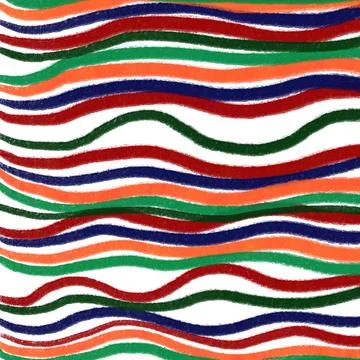 Wave, stripe, geometric, fabric, retro, stripes, illustration, pink, vintage, st Illustrazione stock