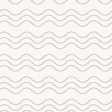 Wave stripes seamless pattern in line design. wave stripe abstract minimal Stock Illustration