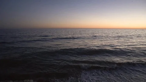 Wave in sunset. Close up Stock Footage 86533558