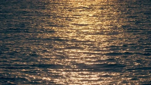 Wave sunset sea reflection water sun Stock Footage 140400633