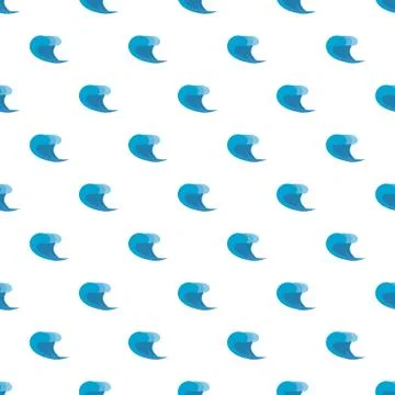 Wave surf pattern seamless Stock Illustration
