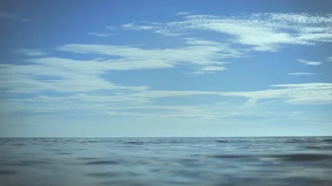 Wave surface inside the sea Stock Footage 76165378