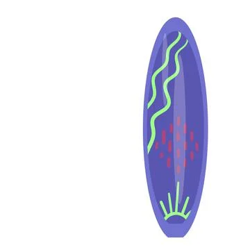 Wave surfboard icon cartoon vector. Surf board 스톡 일러스트